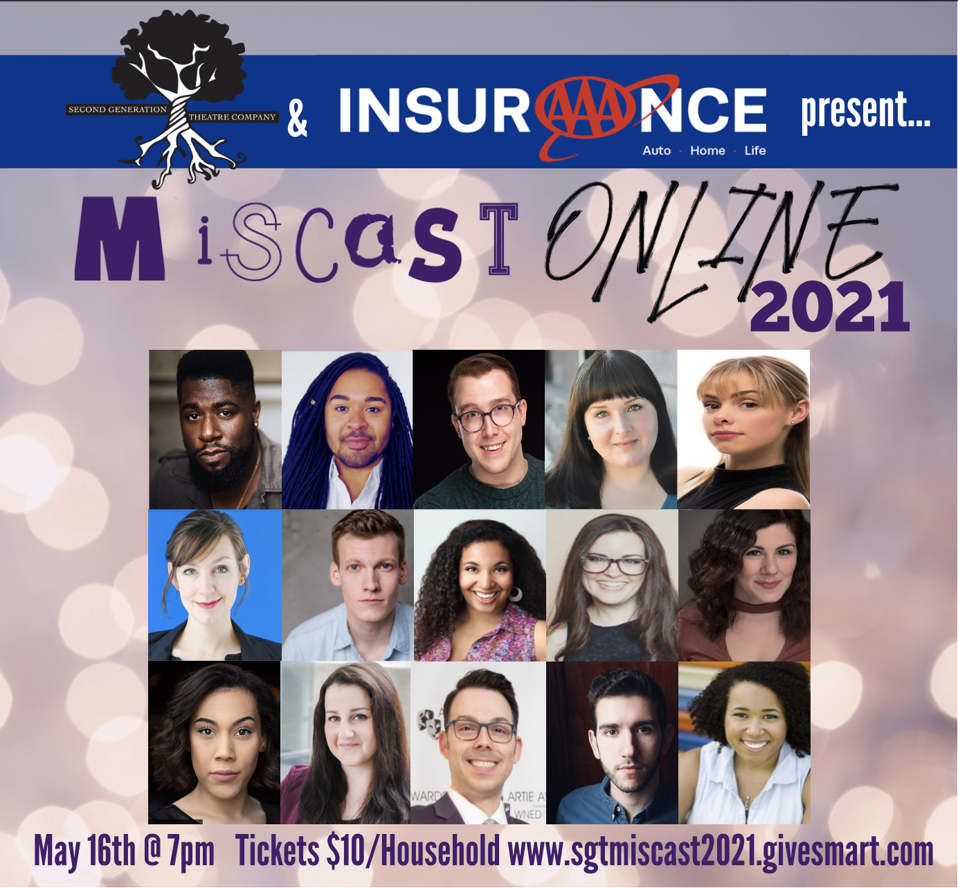 Miscast AAA insurance second generation theatre