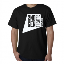 Second Generation Theatre tshirt black cotton with white logo